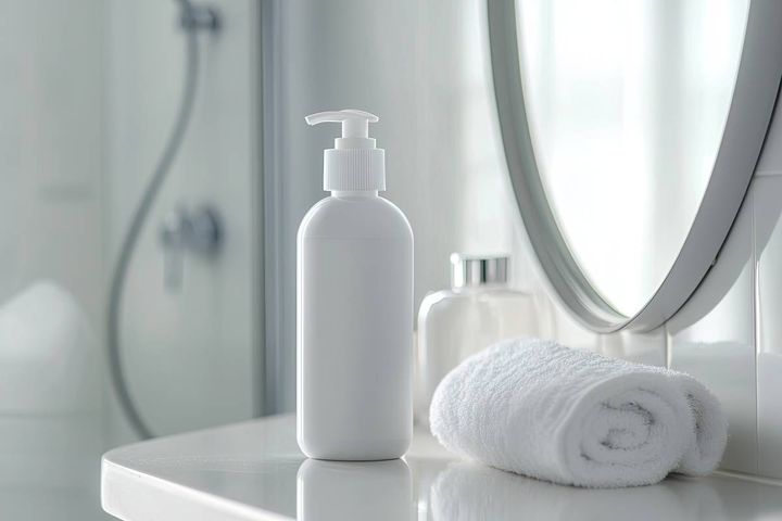 洗面所 家庭運 下がる 空の容器