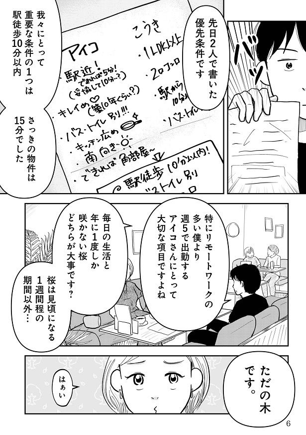 改めて、同棲部屋の条件を確認していく2人