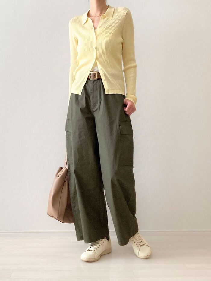 【ユニクロ】40代・50代の『バレルカーゴパンツ』着こなし術。