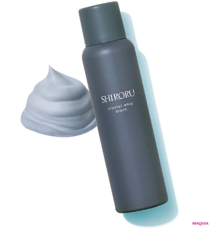 2026年最新 新発売 おすすめ洗顔料 SHIRORU クリスタルホイップ ブラック