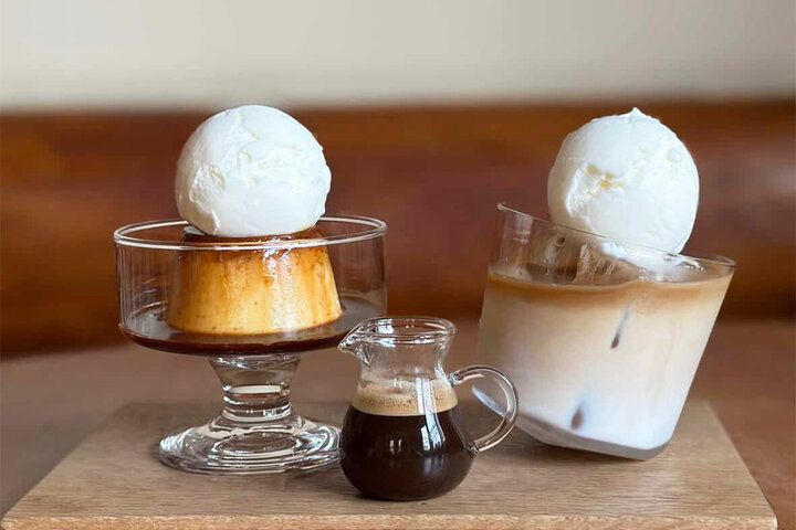 遊び心あふれるプリンが人気♪ 木のぬくもりに包まれた山小屋風のカフェで特別なおやつ時間を/ 町田「beans farm」