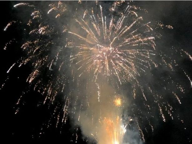 闇夜に咲く大輪の光の花 / みなまた花火大会 画像提供：みなまた観光物産協会
