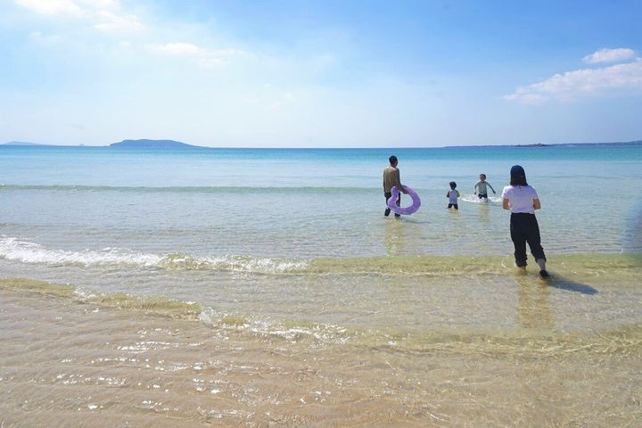 五島市の香珠子ビーチ