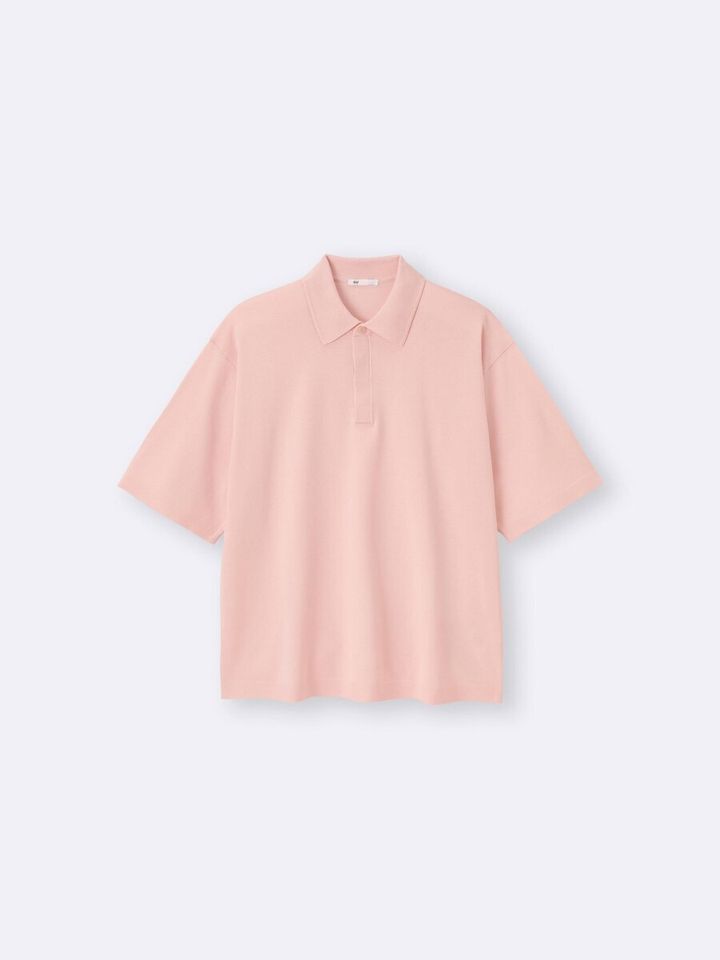 2026gu春大人女性おすすめウォッシャブルニットポロシャツ