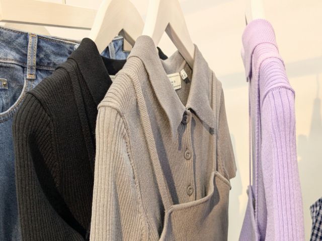 2ピースリブニットポロシャツ(半袖)のカラーバリエーション