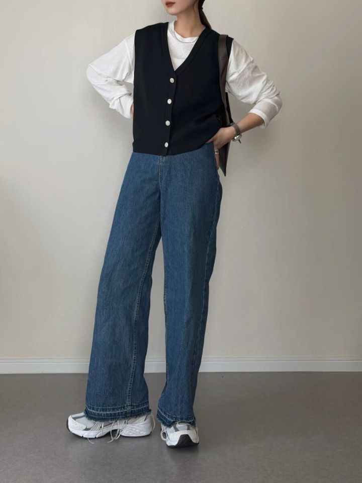 ワイドデニムコーデ3