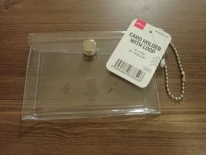 DAISO(ダイソー)：ループ付カードホルダー