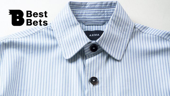 レザーの新しい日常着。〈ARMA〉のストライプシャツ：Brutus Best Bets