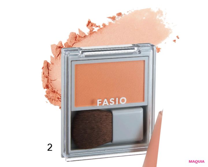 多幸感メイク チークの入れ方ハウツー ファシオ 失敗しにくい フェイスカラー UV（血色感タイプ） 03