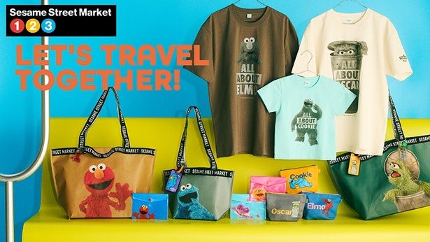 「セサミストリートマーケット」に、トラベルコレクション「LET'S TRAVEL TOGETHER」が登場
