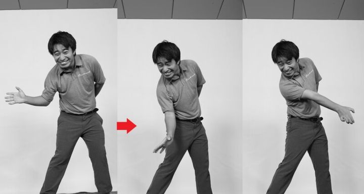 飛距離アップに必要な腕の動きとは？ヒジを曲げて脱力した構えで〝しなり〞が最大に！