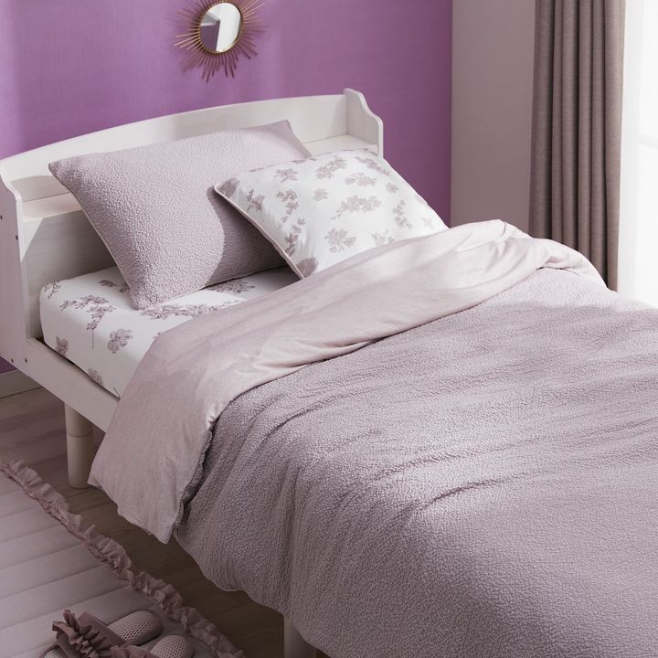 Nクールゴクレイ D2610 ローズ「ひんやりケットにもなる掛ふとんカバー」（シングル 3990円）、「まくらカバー」（999円） ※価格は税込み width=