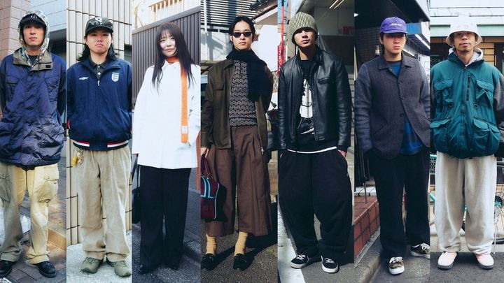 【20代スナップ】お洒落な7人のレイヤード術とサイズ選びのコツは？春の「レザージャケット×スウェット」や「白パン」の着こなしを総復習