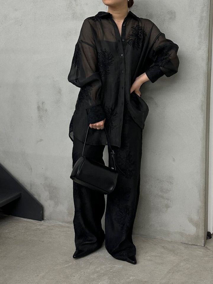 シアーシャツコーデ3