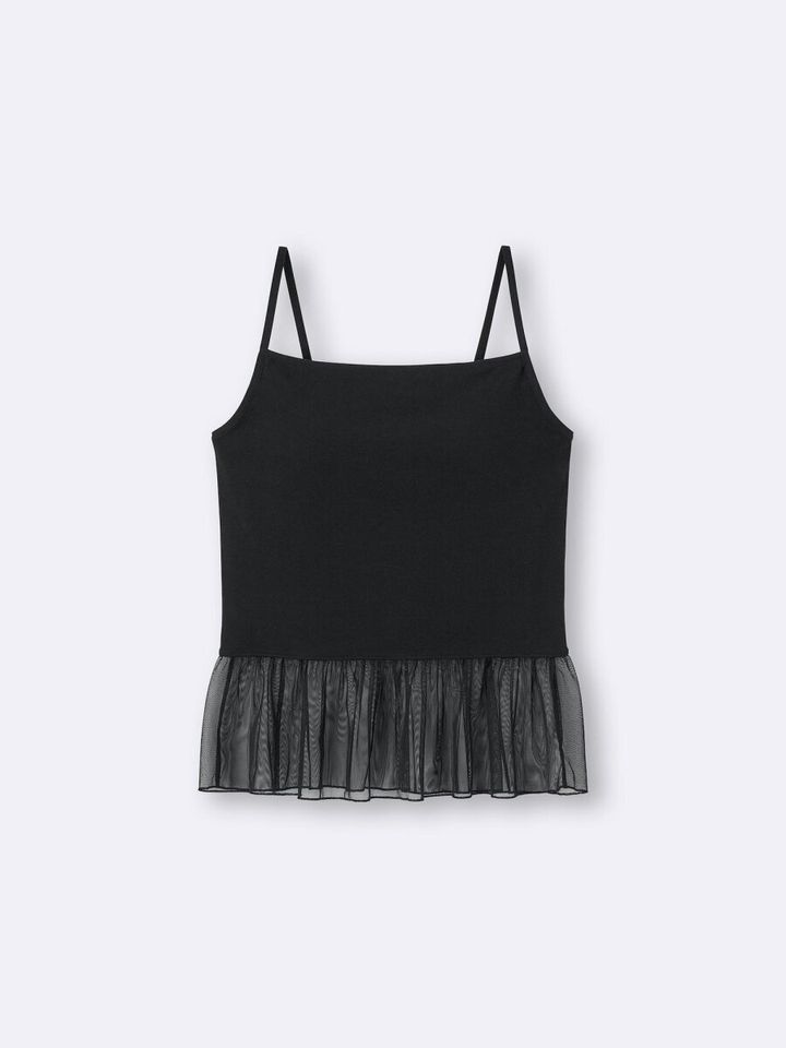 GUのブラフィールペプラムキャミソール