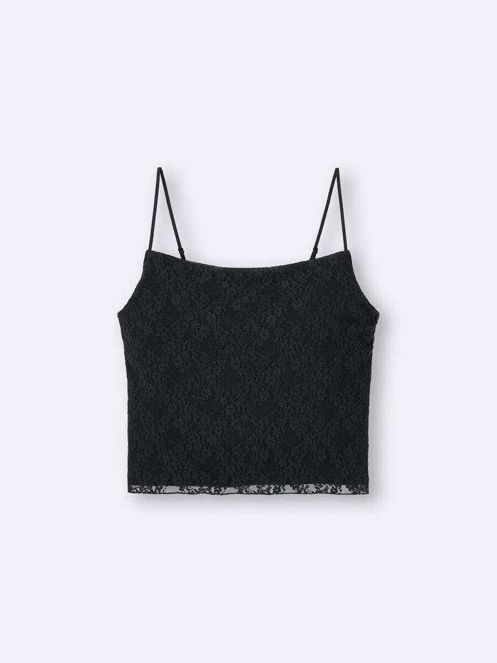 GUのブラフィールクロップドレースキャミソール