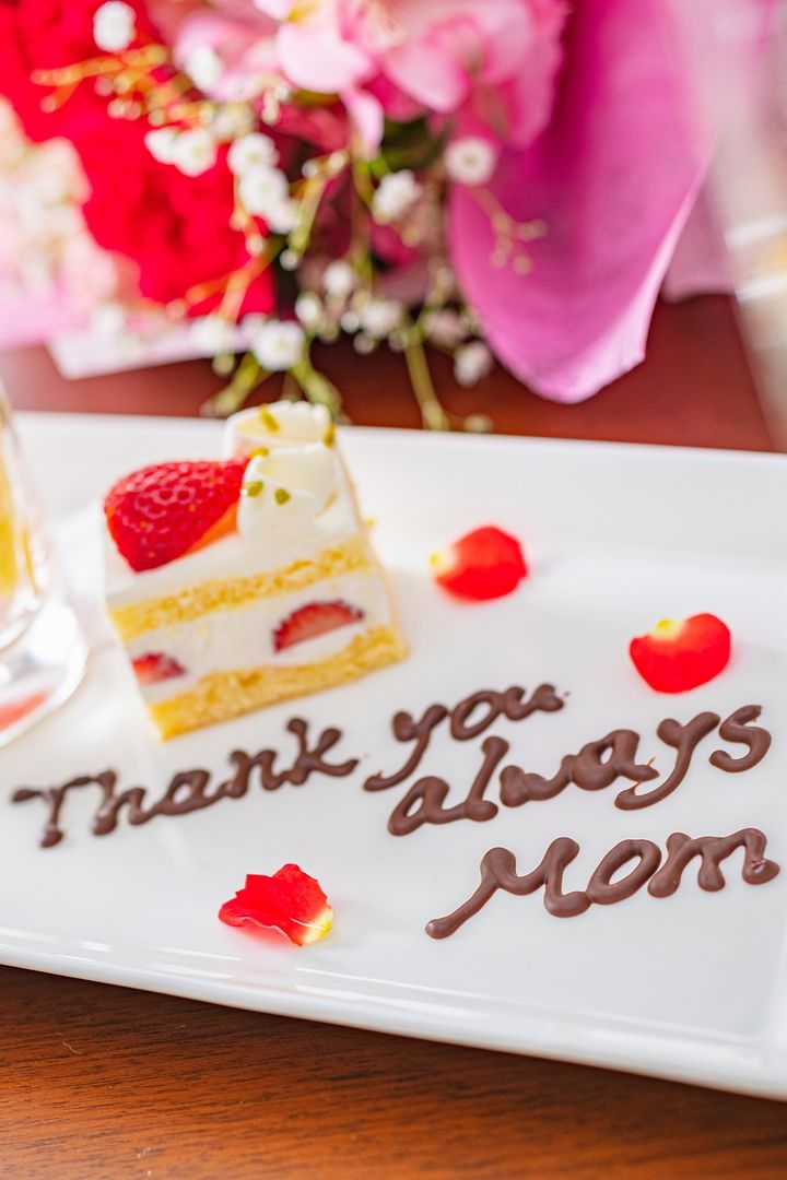 母の日デザートプレート