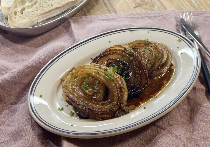 新玉ねぎのステーキビネガーバター醤油