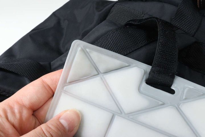 リュック用ひんやりパッド 使用例