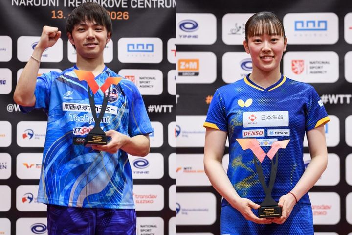 木造勇人、赤江夏星（C）WTT