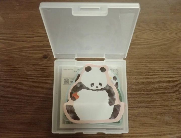 DAISO(ダイソー)：ふせんボックス両面タイプ クリア