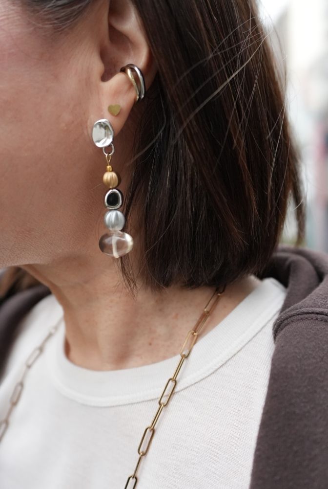 ハンドメイドのピアスとネックレス