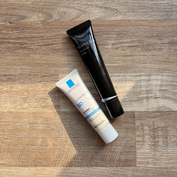 １．スキンケア効果の高い日焼け止めをしっかり塗る