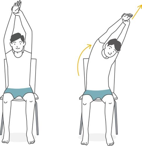 背中連動ストレッチ