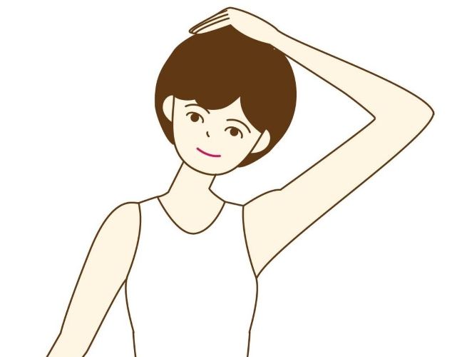 肩甲挙筋ストレッチ