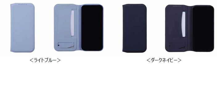 ＧＰ１０ａ スタンドスマートフリップケース（ライトブルー／ダークネイビー）
