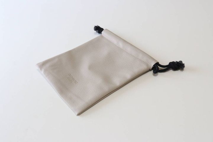 フェイクレザー巾着