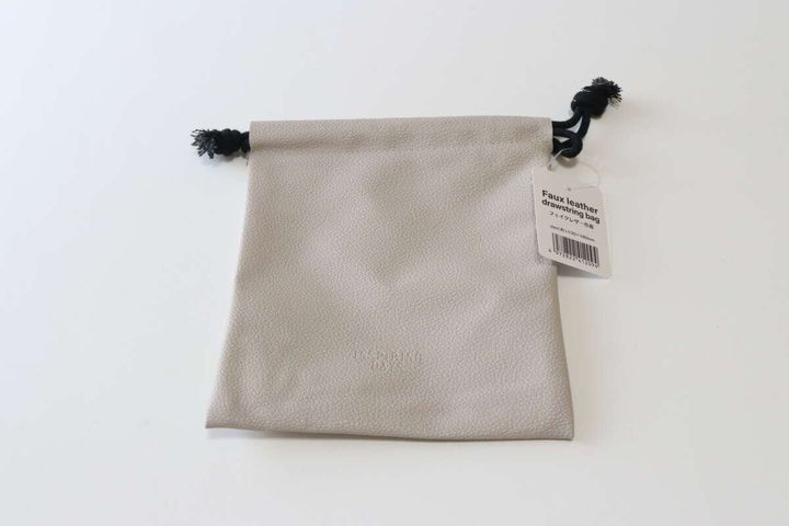 フェイクレザー巾着 パッケージ