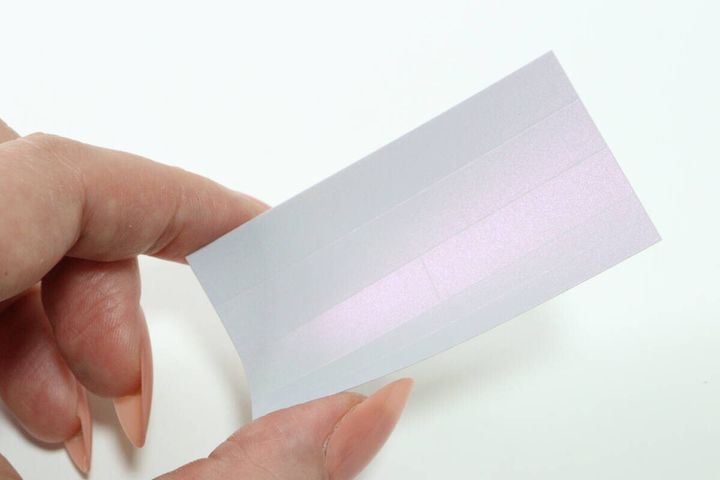 ダイソー 反射ラベル（パステル・オーロラ系） デザイン 輝き