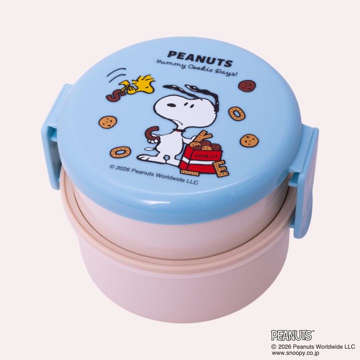 丸型ランチボックス2段 (フォーク付)