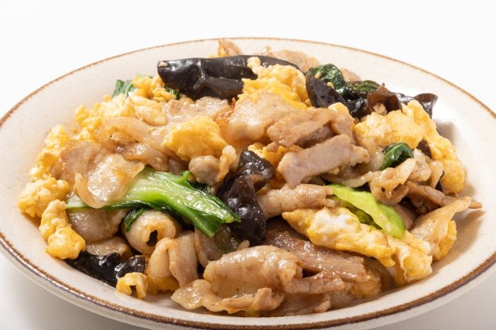 豚肉ときくらげの卵炒め