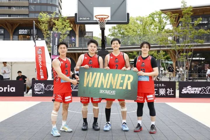 3×3バスケットボールの試合の様子
