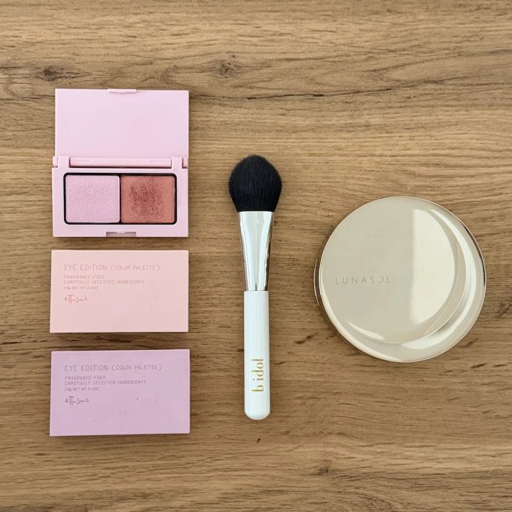 エテュセ bidle ビーアイドル ほっぺ達人ブラシ チークブラシ ルナソル クッションファンデ ラディアントフロウメッシュコンパクト