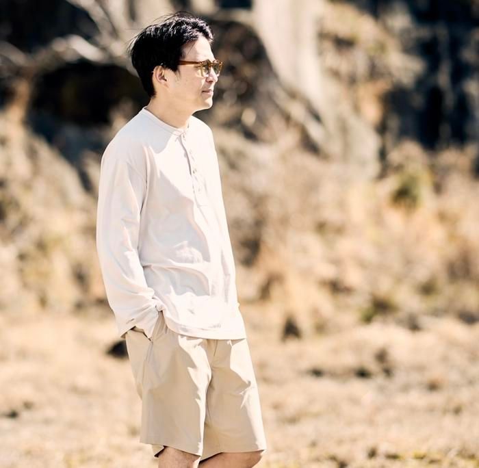 HNT Henley Neck Long Sleeve T-shirt