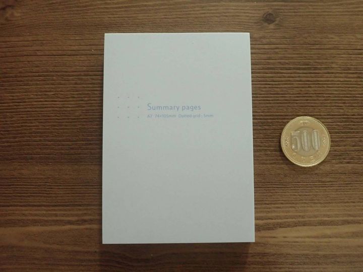 DAISO(ダイソー)：メモパッド(A7、ブルー)