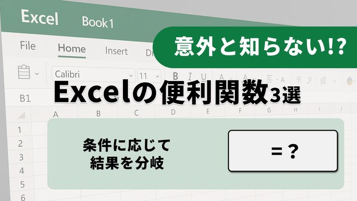 Excel効率化に役立つ3大関数：XLOOKUP・IF・SUM