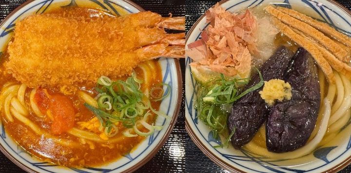 丸亀製麺新作はガッツリ「海老カツトマたま」かさっぱり「なすおろし冷かけ」どっちが好み！？暑い日にぴったりな2種の新作うどんをレポート