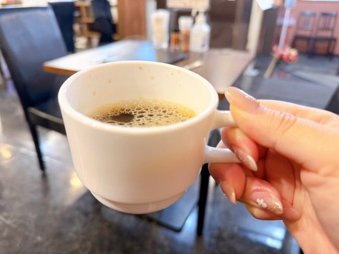 肉が一番 コーヒー