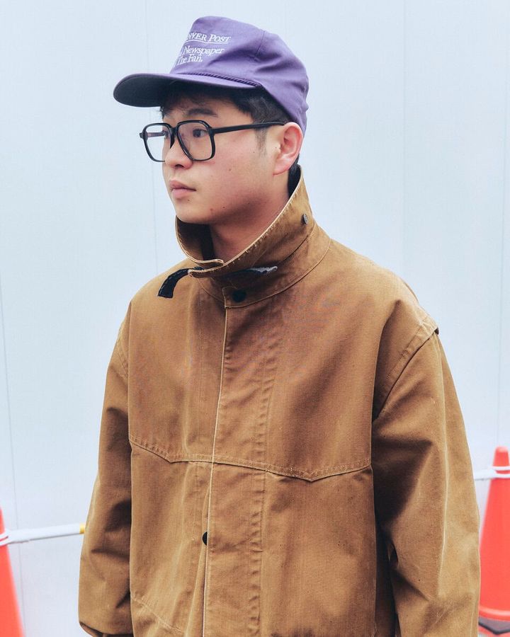 【20代スナップ】キャップのパープルの色みが絶妙なくすみ感