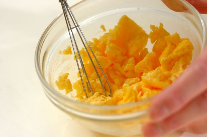 電子レンジで簡単チャーハンの作り方1