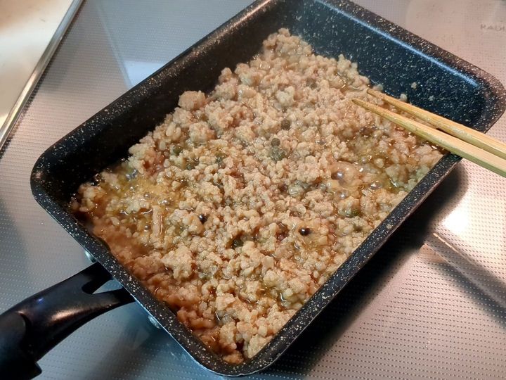 混ぜながら加熱