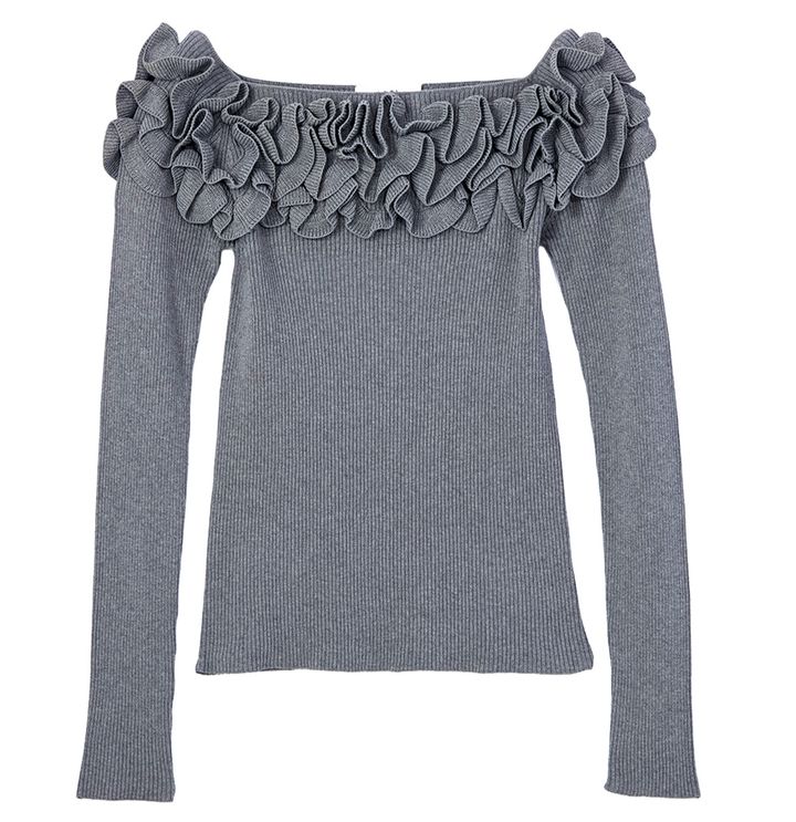 八木アリサ おしゃれ自慢 フリル