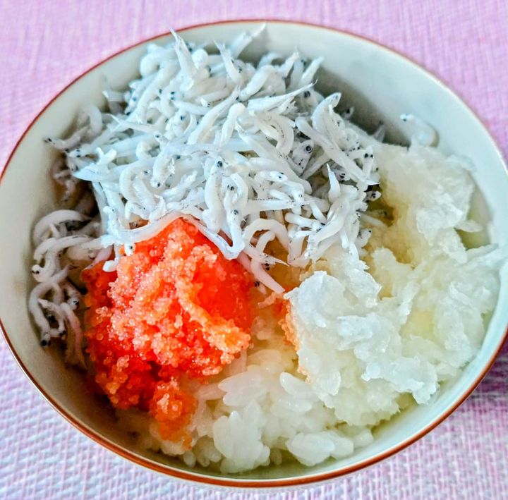 明太子としらすおろしののっけ丼