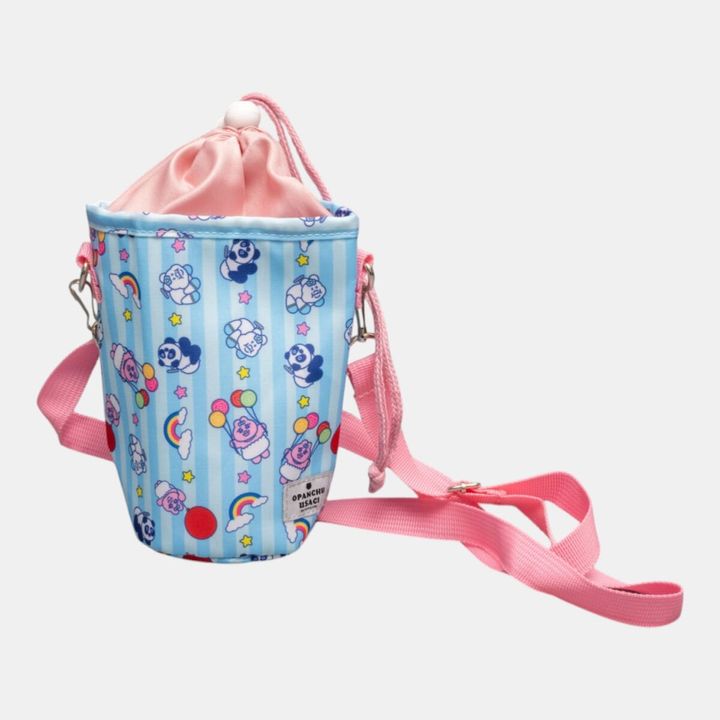 おぱんちゅうさぎ レトロ遊園地（ストライプ） ペットボトルケース