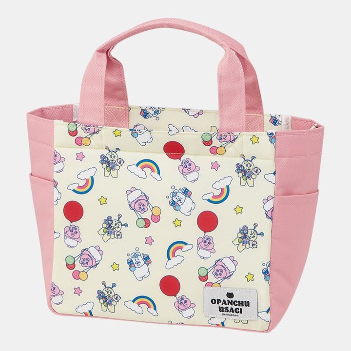 おぱんちゅうさぎ レトロ遊園地 保冷ランチトートバッグ