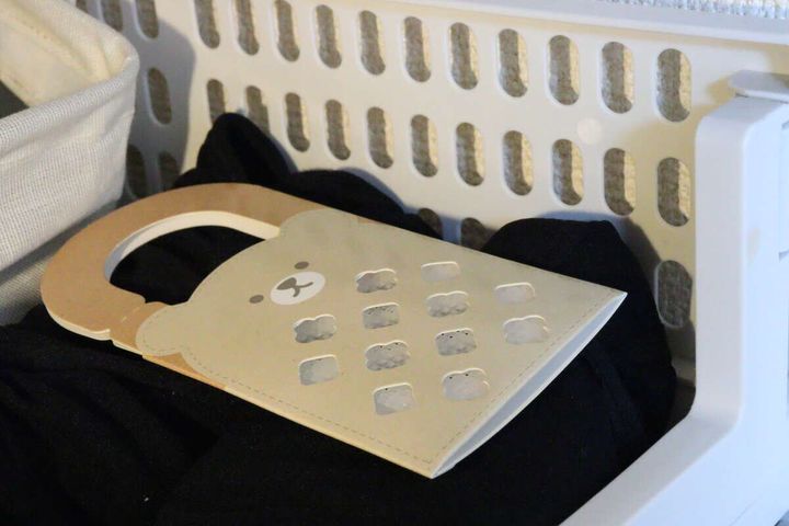 バルくん ダニこないでネット くま柄 使用例